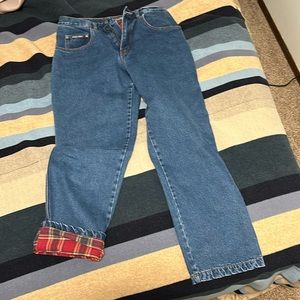 Moose Creek flannel lined jeans 32x32